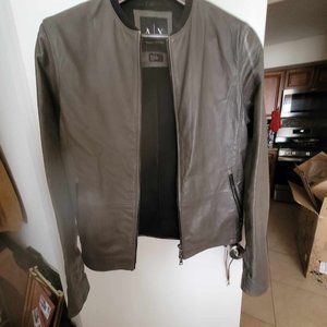 Armani Exchange Leather Jacket